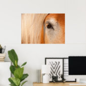 Heren blik - oog van een trekpaard poster (Thuiskantoor)