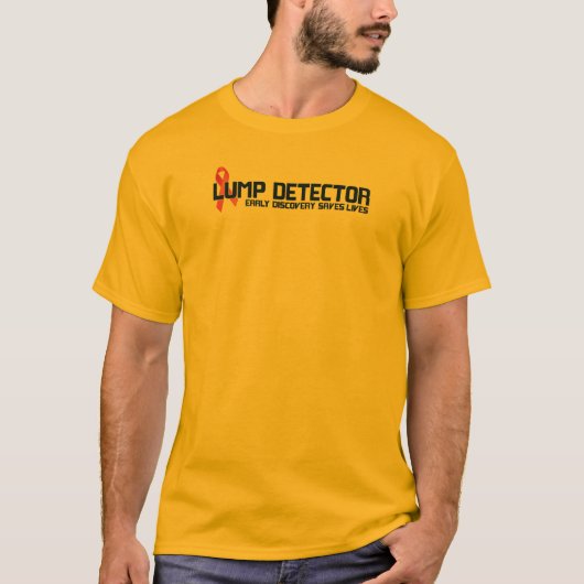 HEREN BORSTKANKER ROZE LINT T-SHIRT - (Voorkant)