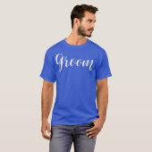Heren Bruid En Bruidegom T-shirts Tee Om Maar Te Z (Voorkant volledig)