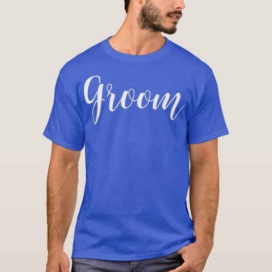 Heren Bruid En Bruidegom T-shirts Tee Om Maar Te Z (Voorkant)