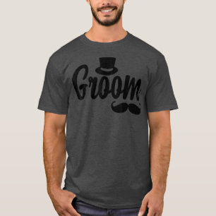 Heren Bruidegom Hoed Schattig Verloving Trouwen vr T-shirt
