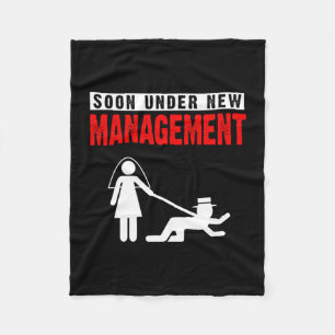 Heren bruidegom shirt onder nieuw leiderschap vrij fleece deken