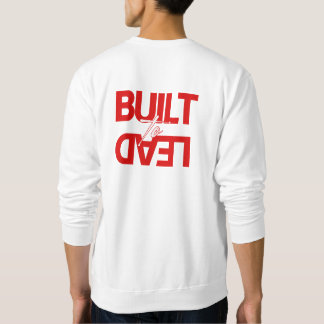 Heren 'Built to Lead' voor- en achterkant sweatshi Trui