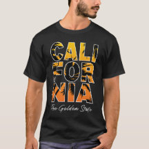 Heren California Palm Trees gevulde letters T-shir