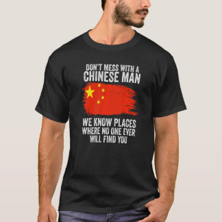 Heren Chinese Vlag China T-shirt