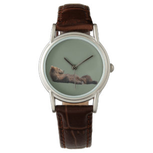 Heren Classic Bruin Horloge met Lederen Bandje