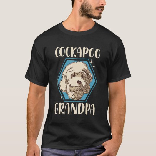 Heren Cockapoo Opa Spoodle Hond Eigenaar Cockapoo T-shirt (Voorkant)