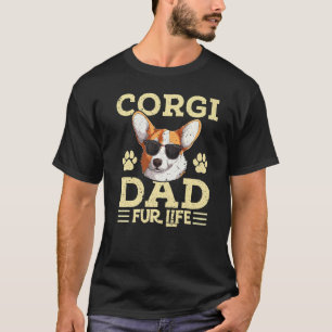 Heren Corgi Vader Voor Het Leven Corgi Hond Vaderd T-shirt