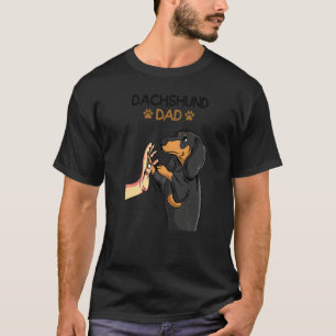 Heren Dachshund Vader Weiner Hond T-shirt