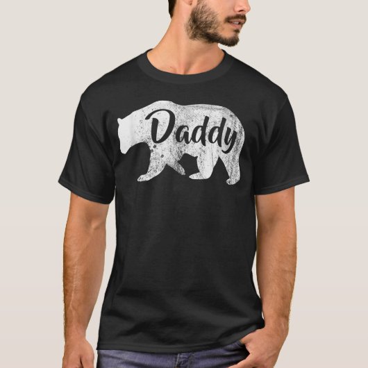 Heren Daddy Bear Awesome T-shirt (Voorkant)
