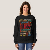Heren Daddys World's Greatest Daddy Awesome Retro Trui (Voorkant volledig)