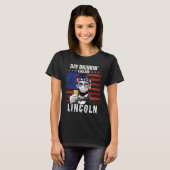 Heren Dag Drinken Als Abe Lincoln 4e Juli T-shirt (Voorkant volledig)