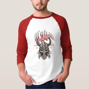 Heren/Dames Afghaanse Viking Design T-shirt Unie