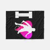 Heren Dames Badminton Badminton Speler Shuttle Fleece Deken (Voorkant (Horizontaal))