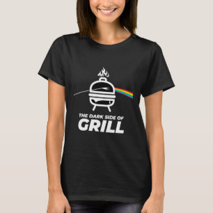 Heren Dames Kids De Donkere Kant Van Grill Bbq Gra T-shirt