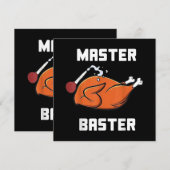 Heren Dames Master Baster Grappige Kalkoen Baster Kaart (Voorkant / Achterkant)