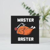Heren Dames Master Baster Grappige Kalkoen Baster Kaart (Staand voorkant)