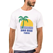 Heren Dania Beach Florida T-shirt