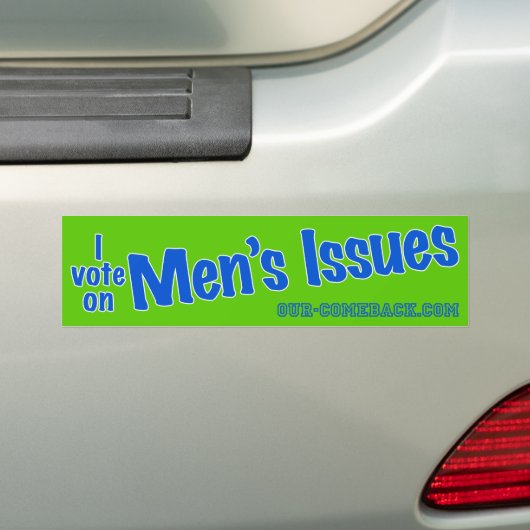 Heren: De laatste speciale belangengroep Bumpersticker (Op auto)
