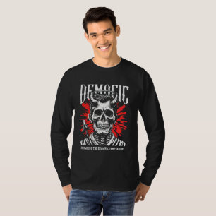 Heren "Demonic" Sovereign Skull Hoodie - Donker T-shirt