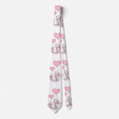 Heren Designer Das Kat Roze Harten (Voorkant)