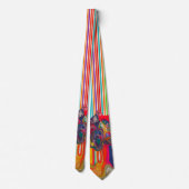 Heren designer stropdas, multicolor stropdas, fant stropdas (Achterkant)
