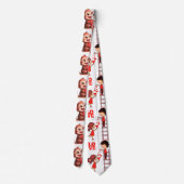 Heren Designer Ties Aap Rode Harten Stropdas (Achterkant)