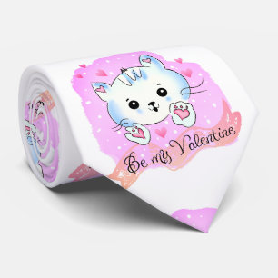 Heren Designer Ties Wees Mijn Valentijn Hartjes Stropdas