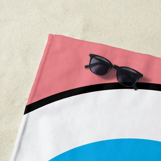 Heren die naar je grote ogen roze kijken strandlaken (In situ)