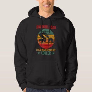 Heren Downhill Vader Zegt Mountainbike Vintage Fie Hoodie
