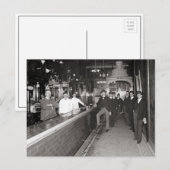 Heren Drink in de balie, 1910 Briefkaart (Voorkant / Achterkant)