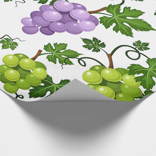 Heren druiven en druiven cadeaupapier (Hoek)
