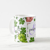 Heren druiven en druiven koffiemok (Voorkant links)