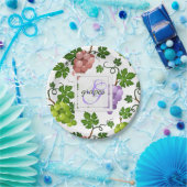 Heren druiven en druiven papieren bordje (Feest)