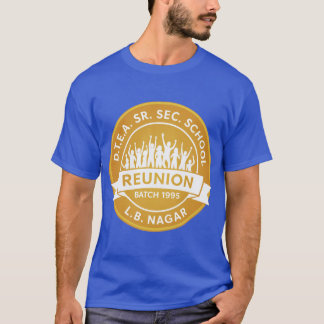 Heren DTEA LBN 1995 Goud op Blauwe Witte T-shirt