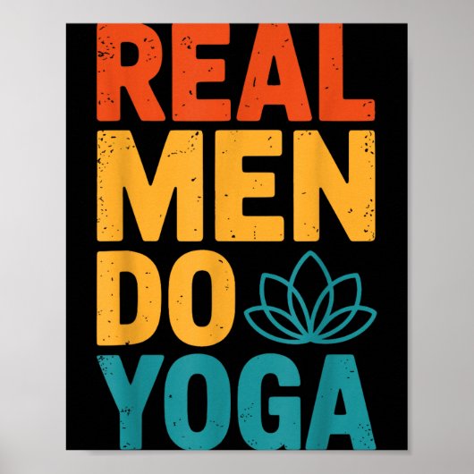 Heren Echt Yoga Poster (Voorkant)