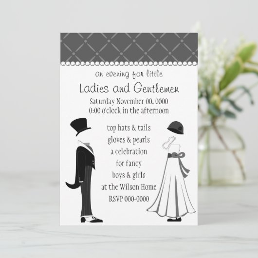 Heren en dames kaart (Staand voorkant)