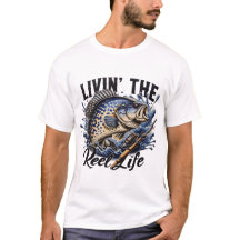 Heren- en Dames- Leef de echte leven T-shirt.