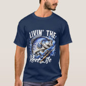 Heren- en Dames- Leef de echte Reel Life T-Shirt (Voorkant)