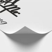 Heren en Heren inpakpapier wit en zwart (Hoek)