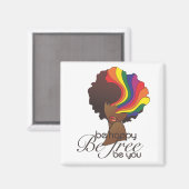 Heren en Heren Wees Gelukkige Magneet (Voorkant / Achterkant)