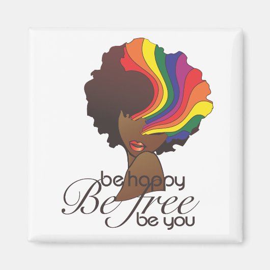 Heren en Heren Wees Gelukkige Magneet (Voorkant)