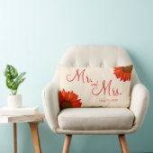 Heren en mevrouw Beige herfst bruiloft kussens zon (Stoel)