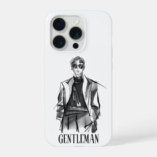 Heren Esthetische iPhone Hoes Hoesje (Achterkant)