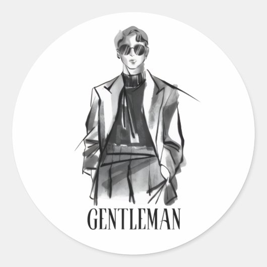 Heren Esthetische Sticker (Voorkant)