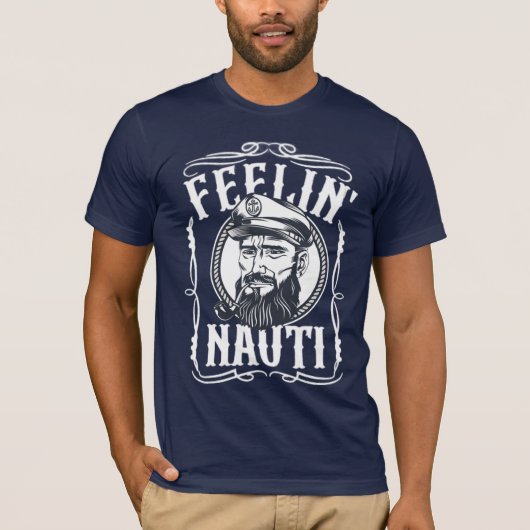 Heren Feelin' Nauti T-shirt (Voorkant)
