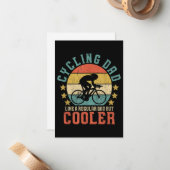 Heren Fietsen Vader Fiets Rijder & Wielrenner Vade Notitiekaartje (Voorkant / Achterkant in situ)