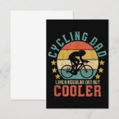 Heren Fietsen Vader Fiets Rijder & Wielrenner Vade Notitiekaartje (Voorkant / Achterkant)