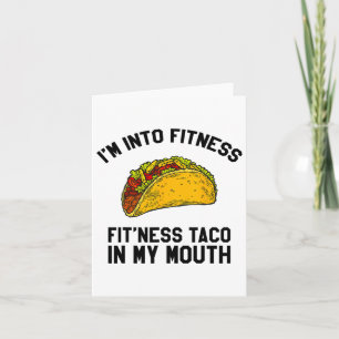 Heren Fitness Taco Grappige Mexicaanse Gym Voor Ta Kaart