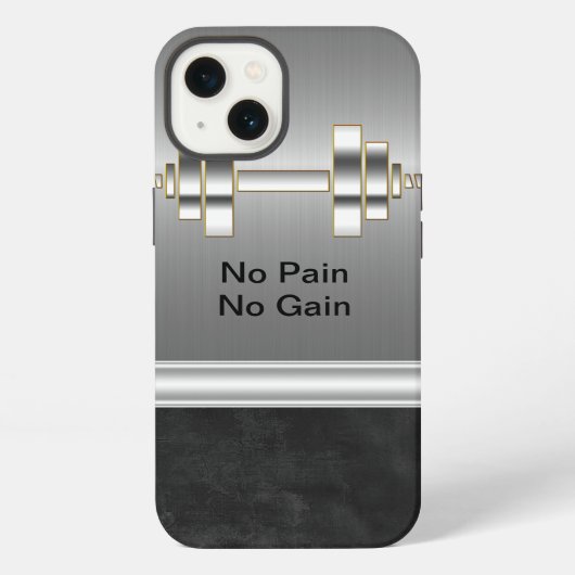 Heren Fitness Thema iPhone Hoesje (Achterkant)